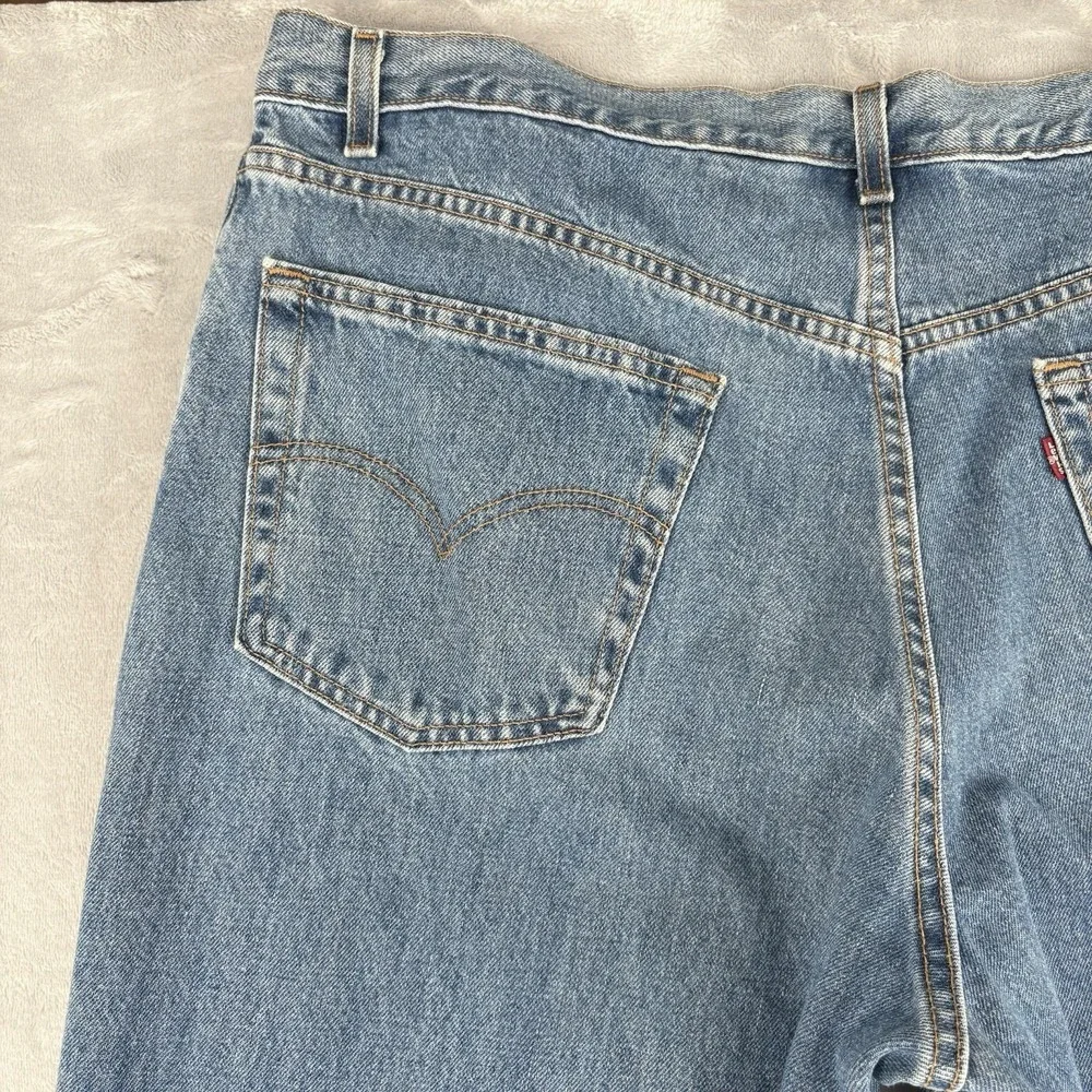 Levi's 550‎ Relaxed Fit Jeans Men 42x36 (Fits 41x36) Blue Denim USA Made Vintage